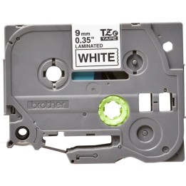 Brother Cinta Laminada para Rotuladora Electrónica TZE221 Negro sobre Blanco