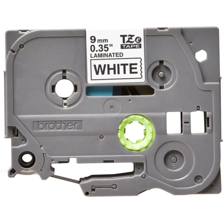 Brother Cinta Laminada para Rotuladora Electrónica TZE221 Negro sobre Blanco