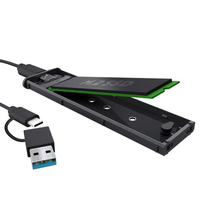 Caja Externa Trust SSD M.2 USB-C 3.0 Negra (25806)