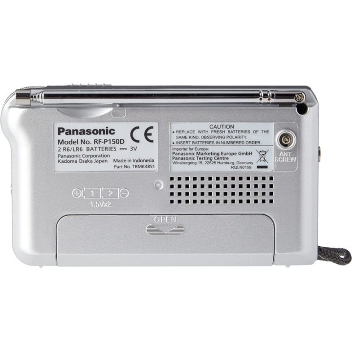 Panasonic RF-P150DEG Radio Analógica Portátil AM/FM