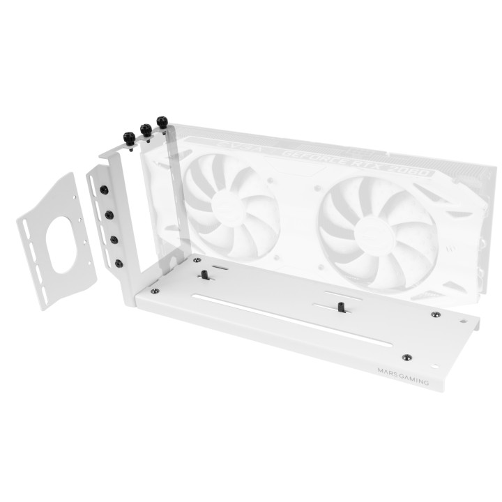 Montaje Vertical VGA Mars Gaming 3Slots Blanco(MCAGCVW)