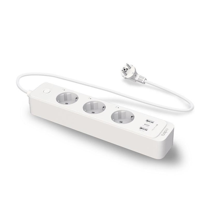 TP-Link Tapo P300 Regleta Inteligente WiFi 3 Tomas + 3 USB Carga Rápida Blanca