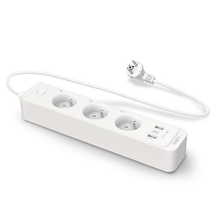 TP-Link Tapo P300 Regleta Inteligente WiFi 3 Tomas + 3 USB Carga Rápida Blanca