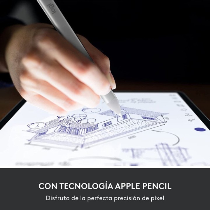 Logitech Crayon Lápiz Digital para iPad USB-C Plata