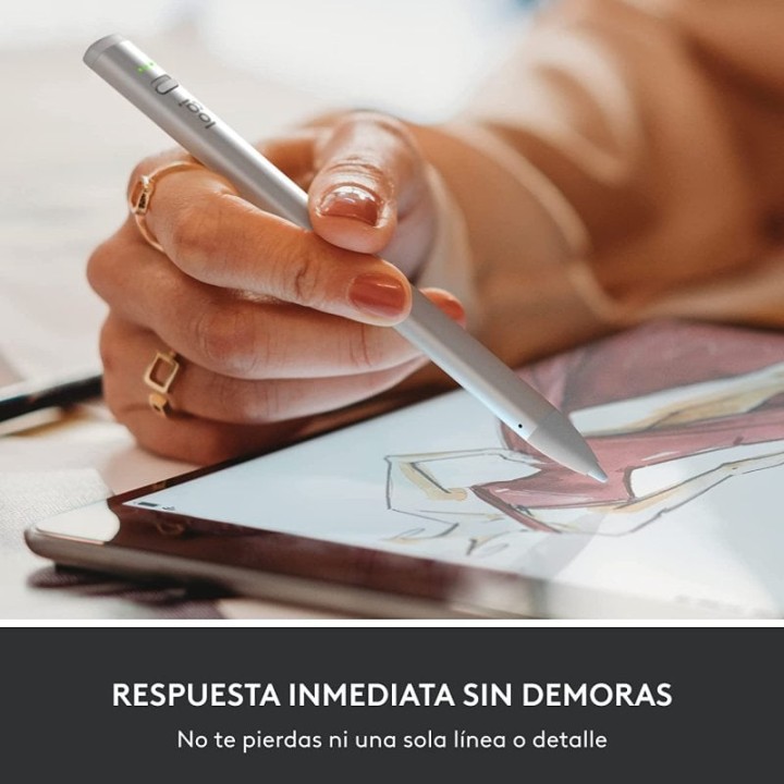 Logitech Crayon Lápiz Digital para iPad USB-C Plata