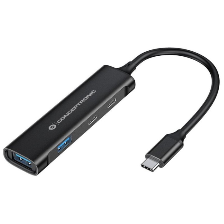 Conceptronic Hub USB 3.0 USB-C/USB-A Aluminio