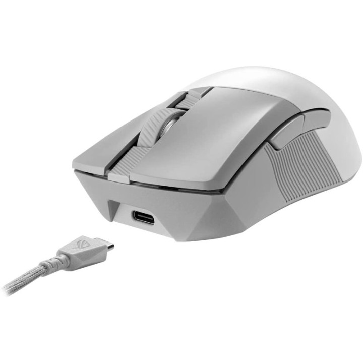 ASUS ROG Gladius III Wireless AimPoint Ratón Gaming Inalámbrico RGB 36.000 DPI Blanco