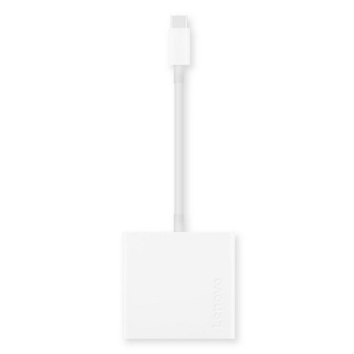 Lenovo Adaptador USB-C a VGA/HDMI 4K/USB 3.0 Blanco