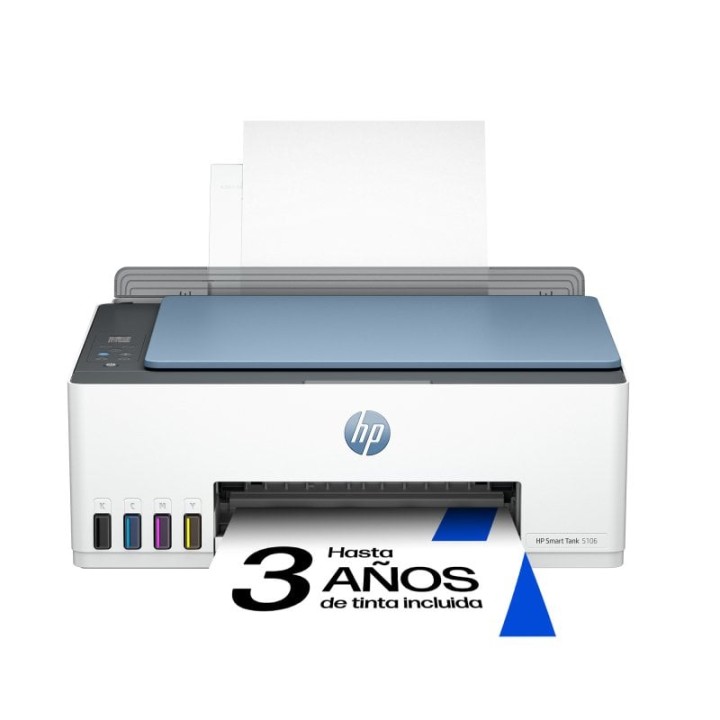 HP Smart Tank 5106 Impresora Multifunción Color WiFi con Depósito Recargable + 3 Años de Tinta