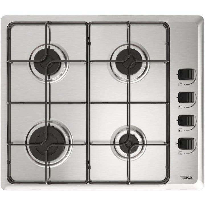 Teka HLX 640 KL Placa de Gas Natural 4 Zonas 58cm Acero Inoxidable