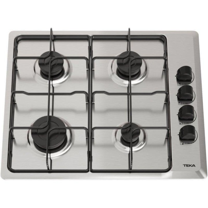 Teka HLX 640 KL Placa de Gas Natural 4 Zonas 58cm Acero Inoxidable