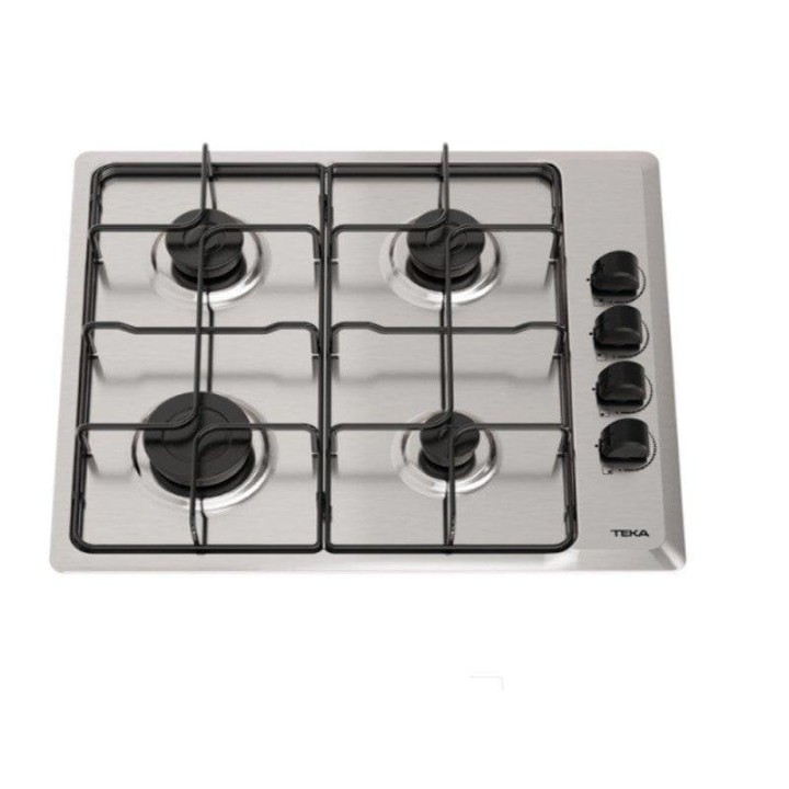 Teka HLX 640 KL Placa de Gas Butano 4 Zonas 58cm Acero Inoxidable