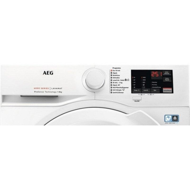 AEG LFA6I8272A Lavadora Carga Frontal 8Kg A Blanca