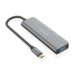 Hub AISENS USB-C a 3xUSB-A 1xUSB-C 15cm Gris(A109-0764)