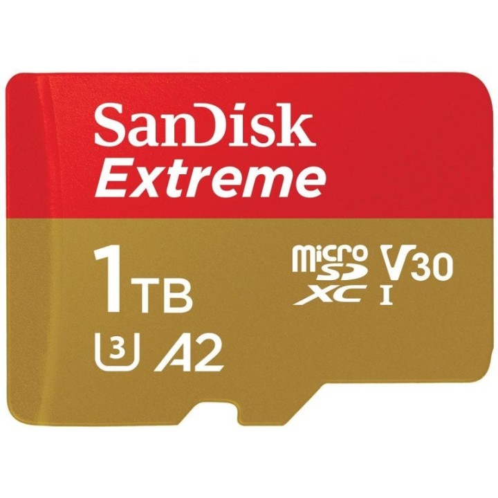 SanDisk Extreme MicroSDXC 1TB UHS-I A2 V30 Clase 3 con Adaptador SD