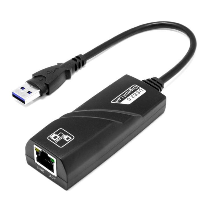 PcCom Essential Conversor USB 3.0 a Ethernet Gigabit 15cm