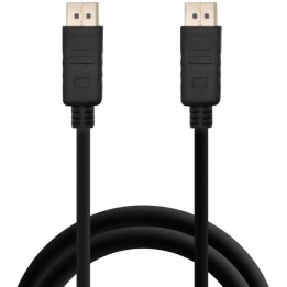 PcCom Essential Cable DisplayPort 1.2 Macho/Macho 4K 1.8m Negro
