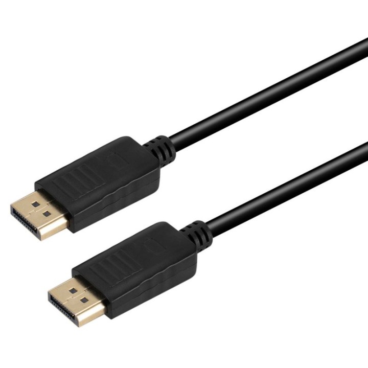 PcCom Essential Cable DisplayPort 1.2 Macho/Macho 4K 1.8m Negro