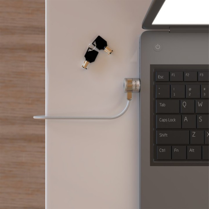 Aisens Cable de Seguridad para Portátiles 1.5m