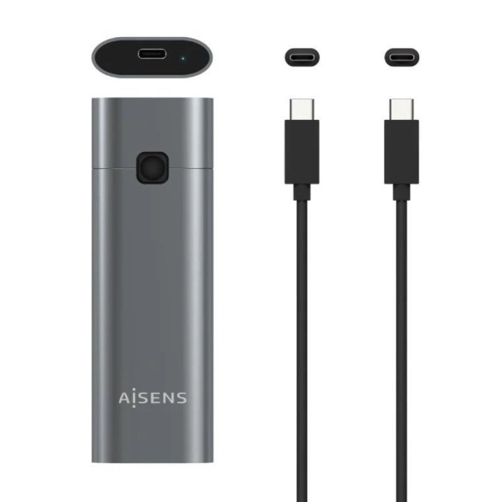 Aisens Carcasa Disco SSD M.2 NVMe USB 3.1 Gen2 Gris