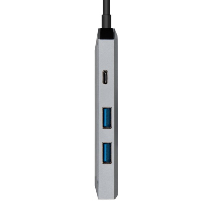 Aisens Docking USB-C 3.2 4 en 1 Multipuerto Gris