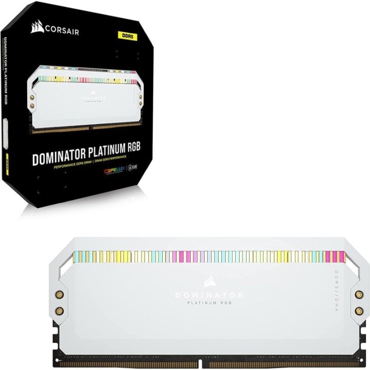 Corsair Dominator Platinum RGB DDR5 5200MHz 64GB 2x32GB CL40 Blanca