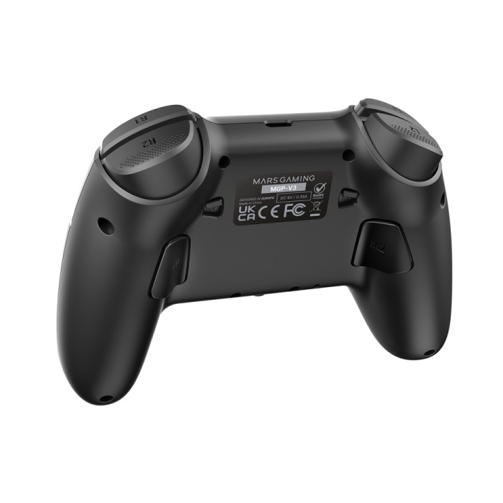 GamePad Mars Gaming Inalámbrico BT ARGB Negro (MGPV3)