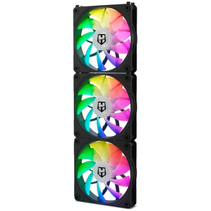 Nox Hummer Easy Link ARGB Set de 3 Ventiladores 120mm Negros