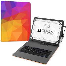 Subblim Keytab Funda Universal con Teclado Triángulos para Tablet 11.1"