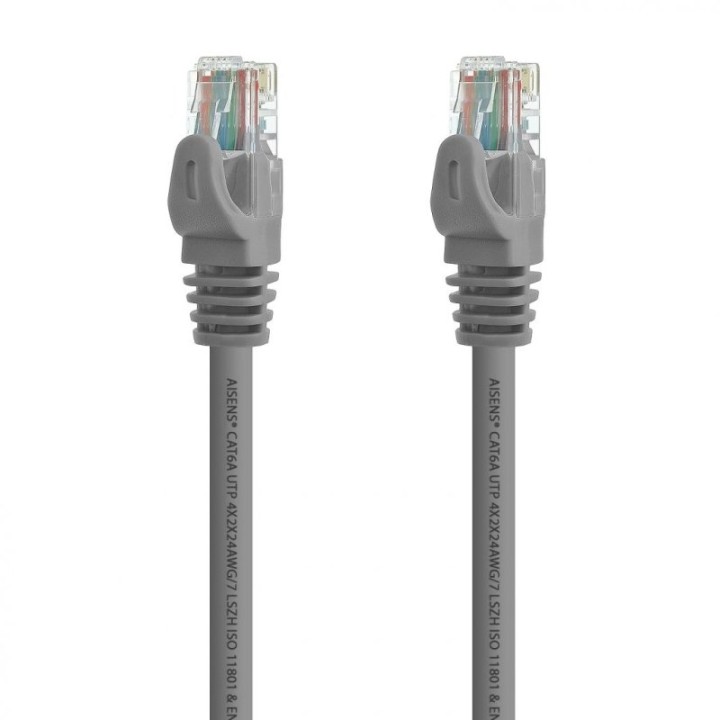 Aisens Cable de Red RJ45 LSZH Cat.6A UTP 25cm Gris