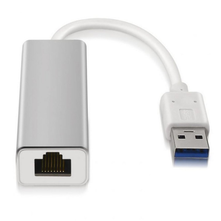 Aisens Conversor USB 3.0 a Ethernet RJ-45 15cm Gris