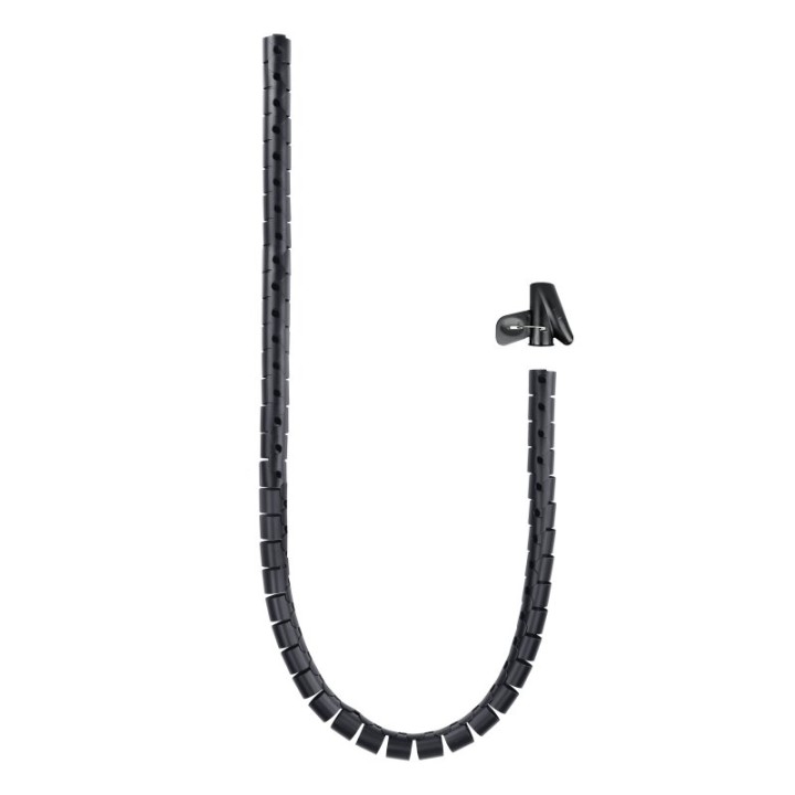 Nanocable Organizador de Cables Flexible 25mm 2m Negro