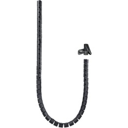 Nanocable Organizador de Cables Flexible 25mm 3m Negro