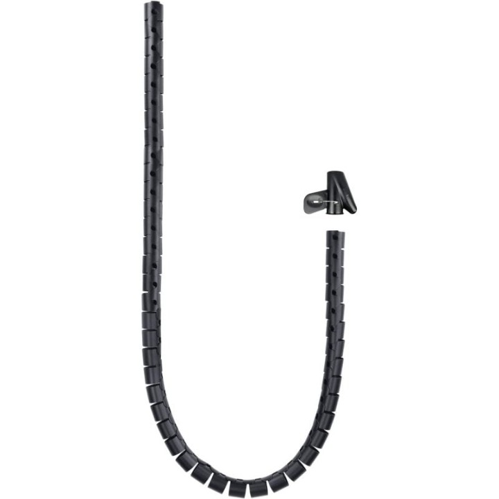 Nanocable Organizador de Cables Flexible 25mm 3m Negro