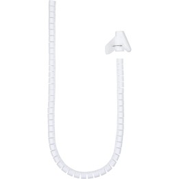 Nanocable Organizador de Cables Flexible 25mm 3m Blanco