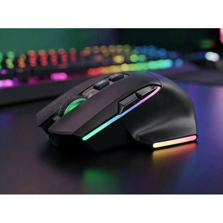 Ratón Mars Gaming RGB RF/BT/USB-A Negro (MMWVECTOR)