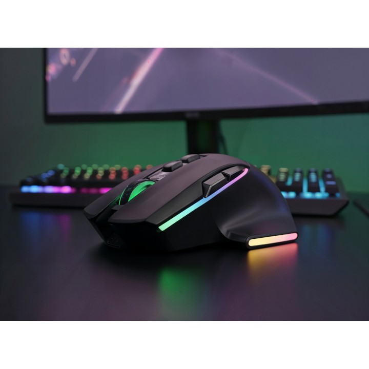 Ratón Mars Gaming RGB RF/BT/USB-A Negro (MMWVECTOR)
