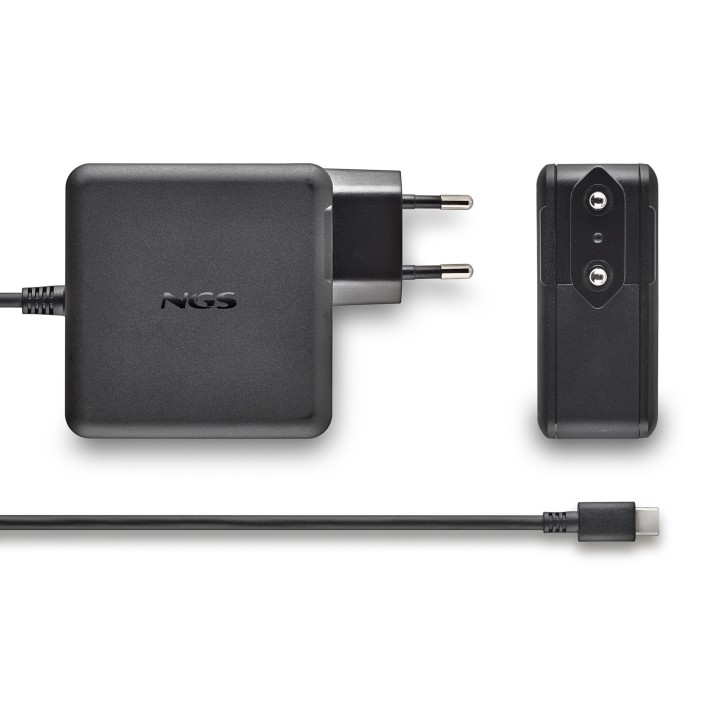 Cargador de Pared NGS GaN 65W 1xUSB-C Negro (GAN65W-C)