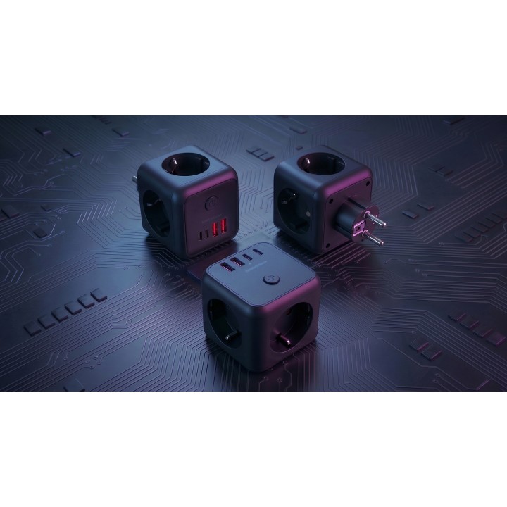 Cargador Mars Gaming 3Schuko 2xUSB-A 2xUSB-C (MDCUBE20)