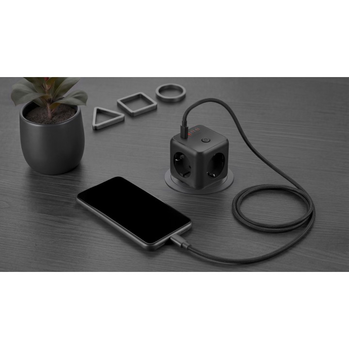Cargador Mars Gaming 3Schuko 2xUSB-A 2xUSB-C (MDCUBE20)