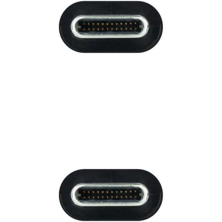 Nanocable Cable USB-C 3.1 Macho/Macho 2m Negro
