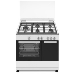 Corberó CCSF5GB922W Cocina de Gas 5 Fuegos + Horno Blanca
