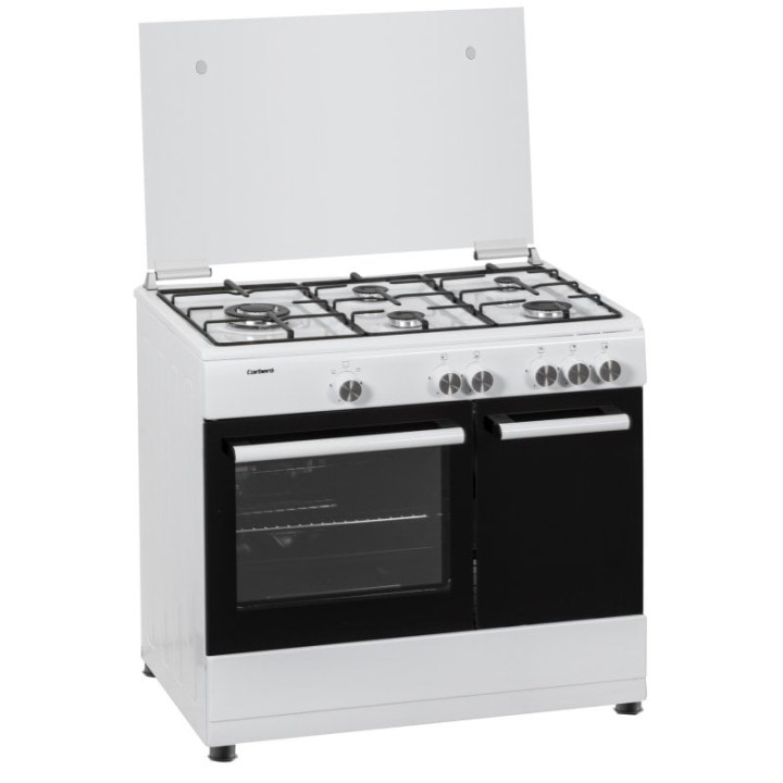 Corberó CCSF5GB922W Cocina de Gas 5 Fuegos + Horno Blanca