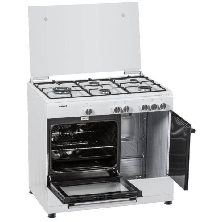 Corberó CCSF5GB922W Cocina de Gas 5 Fuegos + Horno Blanca