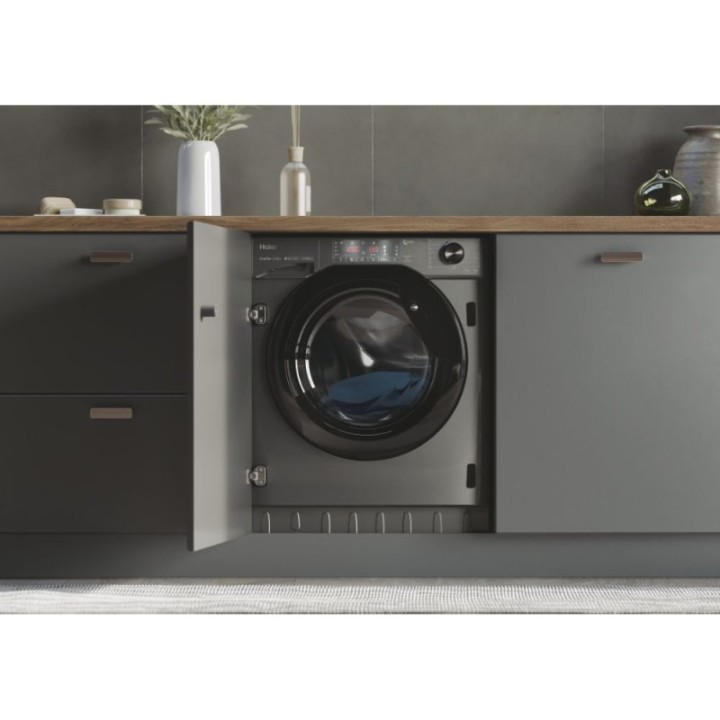 Haier HWQ90B416FWBR Lavadora Integrable Carga Frontal 9Kg A