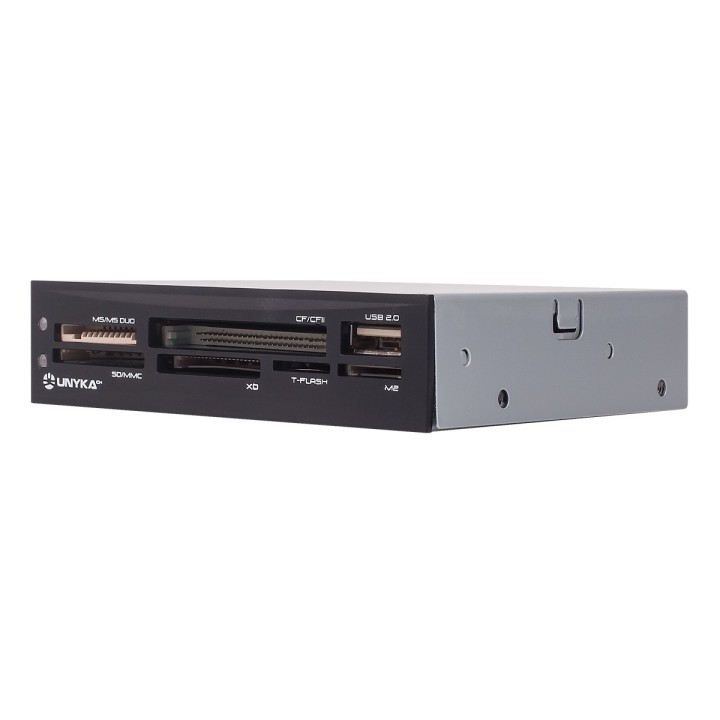 Lector Tarjetas UNYKA USB 2.0 3.5? Negro Caja (50560)