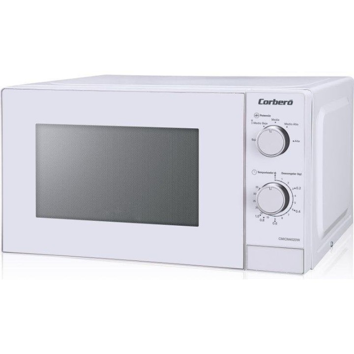 Microondas Corberó CMICM4020W 20 Litros 700W con Temporizador LED y Plato Giratorio