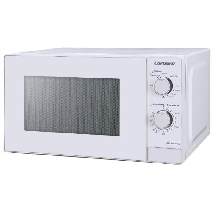 Corberó CMICM5020GW Microondas con Grill 20L 700W Blanco