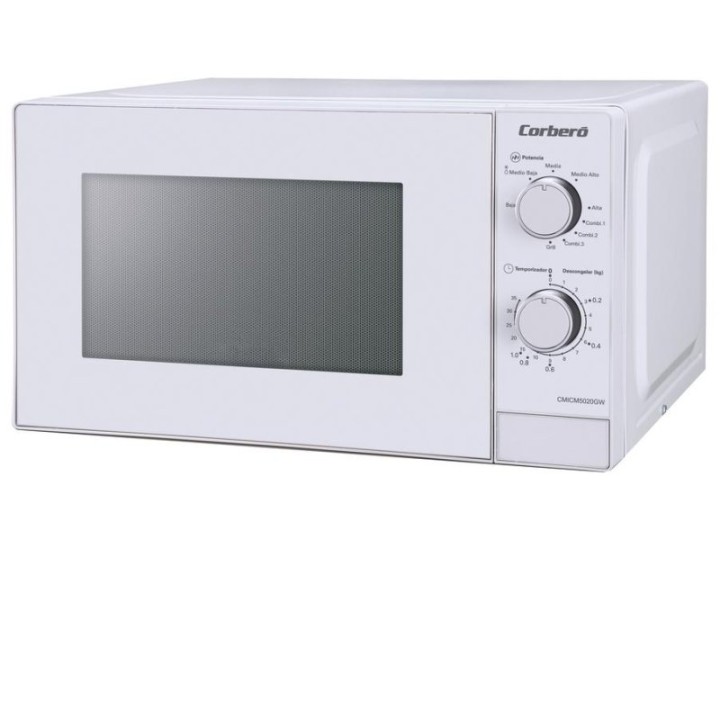 Corberó CMICM5020GW Microondas con Grill 20L 700W Blanco