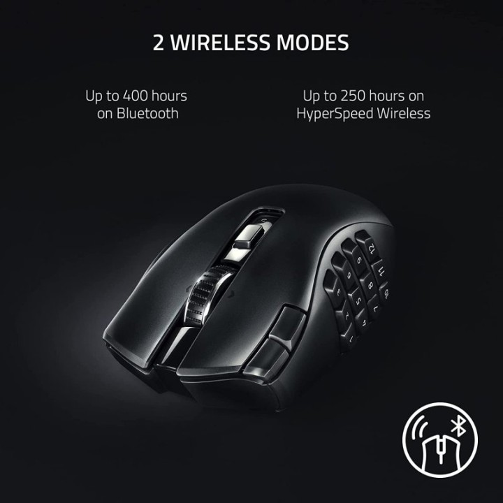 Razer Naga V2 HyperSpeed Ratón Gaming Inalámbrico 30000 DPI